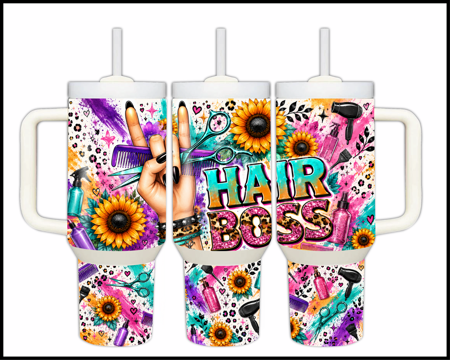 Hair Boss Big Guzzler Stainless Steel Tumbler (1320)