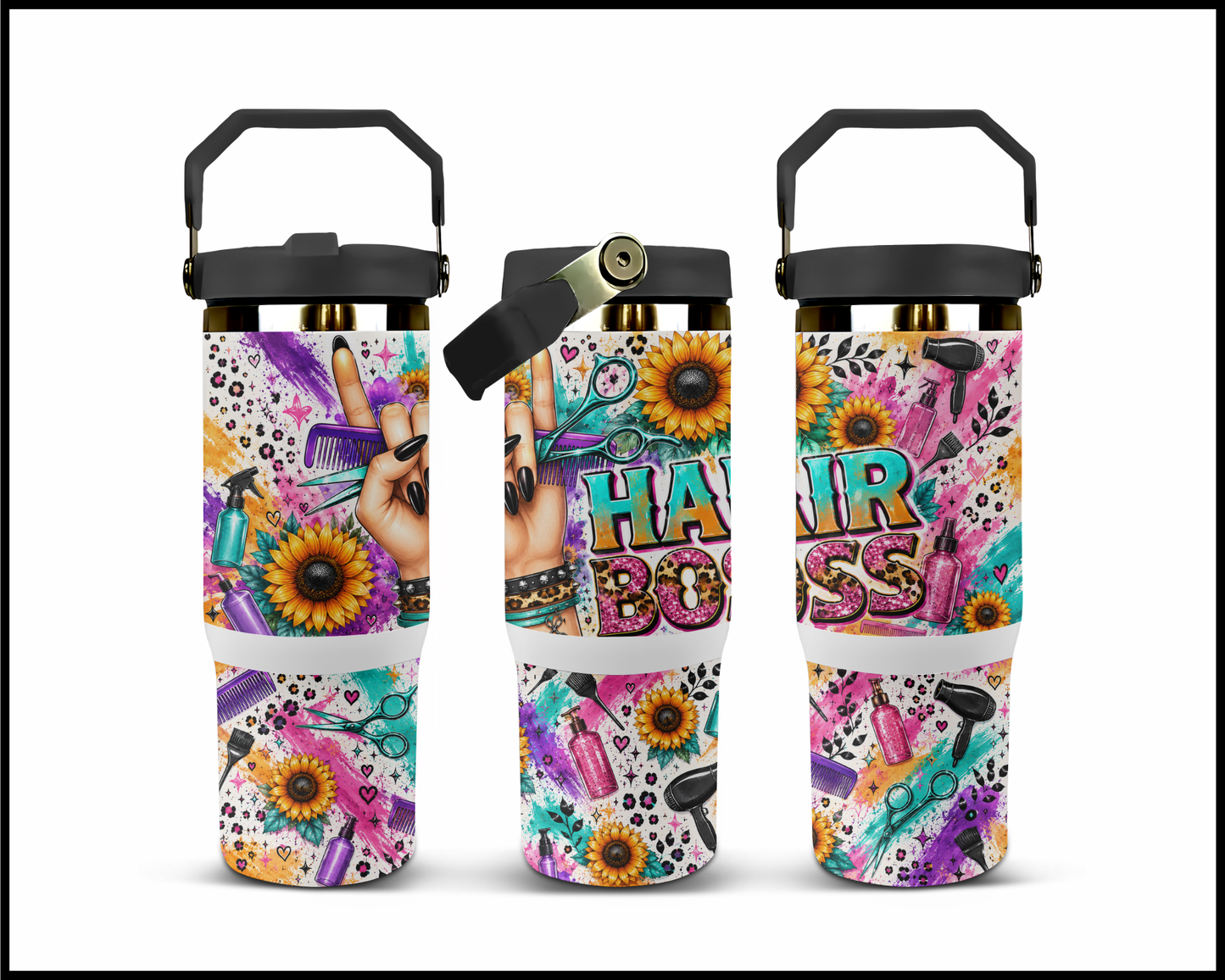 Hair Boss Big Guzzler Stainless Steel Tumbler (1320)
