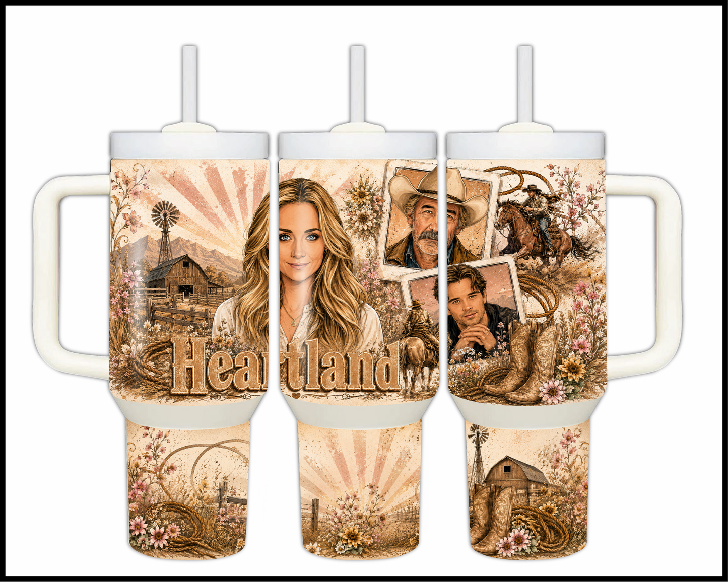 Heartland Inspired Big Guzzler Stainless Steel Tumbler (1322)