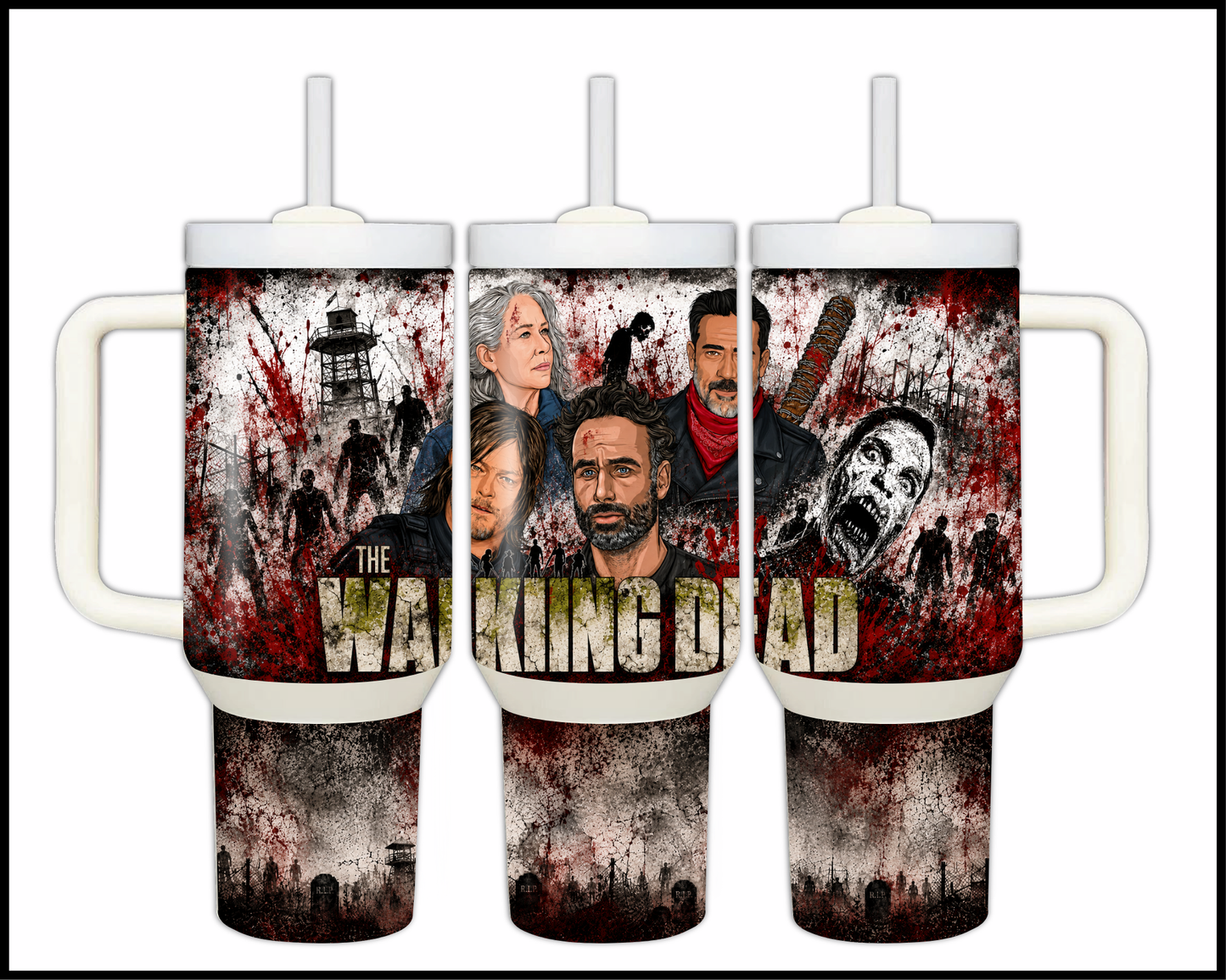 The Walking Dead Inspired Big Guzzler Stainless Steel Tumbler (1324)