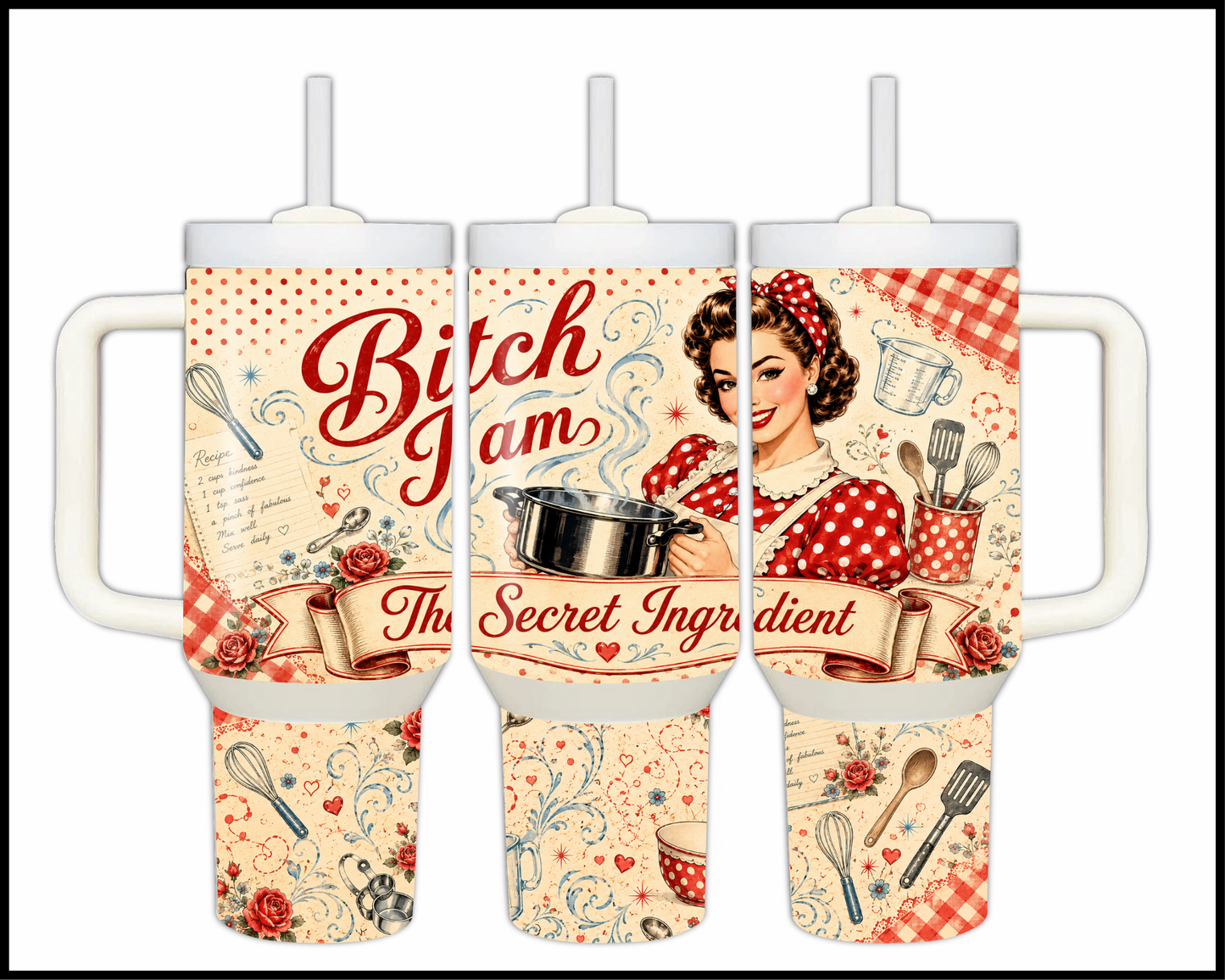 Bitch, I Am The Secret Ingredient Big Guzzler Stainless Steel Tumbler (1325)