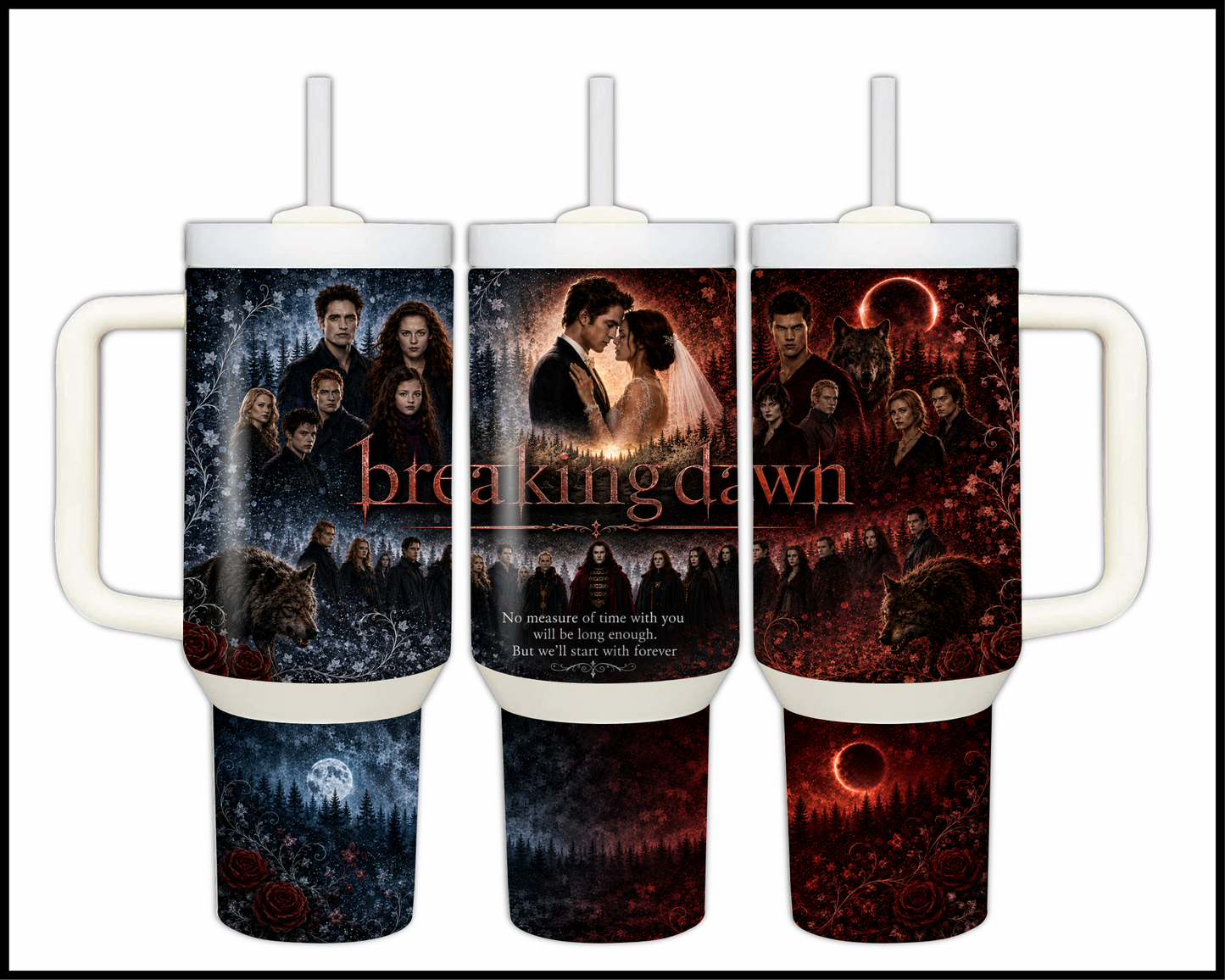 Breaking Dawn Inspired Big Guzzler Stainless Steel Tumbler (1329)
