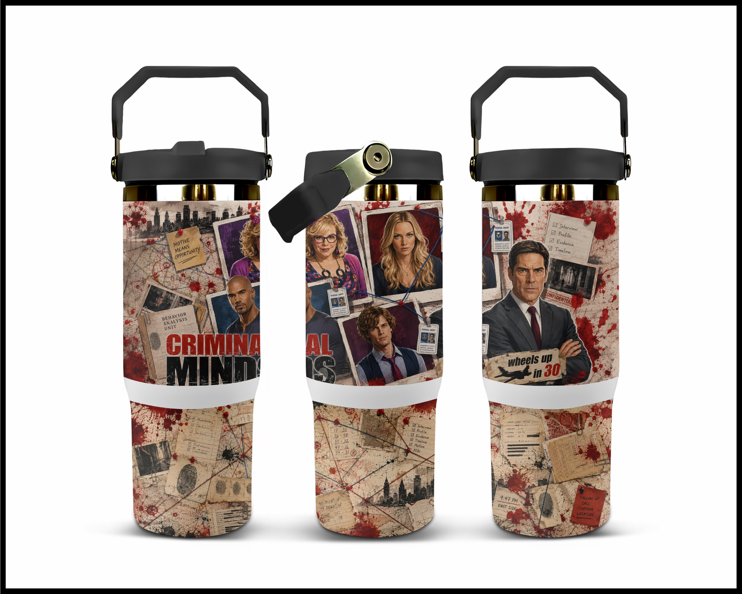 Criminal Minds Inspired Big Guzzler Stainless Steel Tumbler (1331)