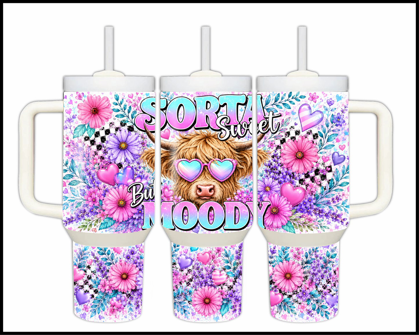 Sorta Sweet But Moody Big Guzzler Stainless Steel Tumbler (1332)