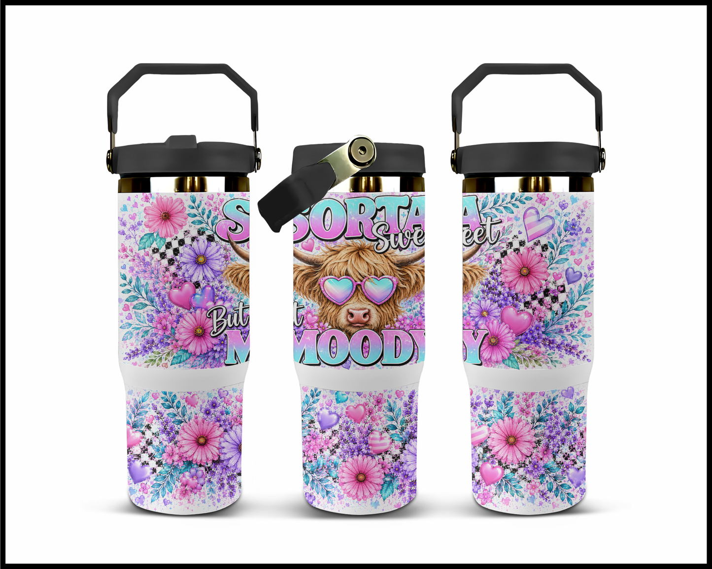 Sorta Sweet But Moody Big Guzzler Stainless Steel Tumbler (1332)