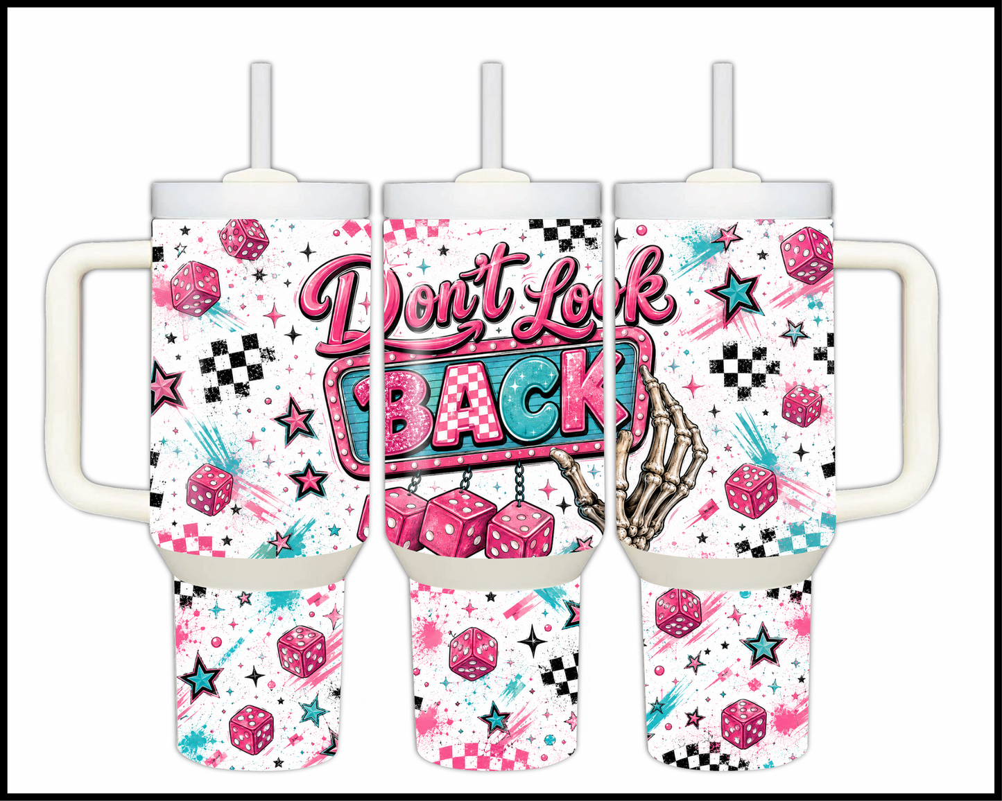 Dont Look Back Big Guzzler Stainless Steel Tumbler (1333)