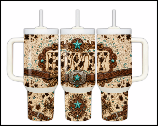The High-Noon Howdy Big Guzzler Stainless Steel Tumbler (1334)