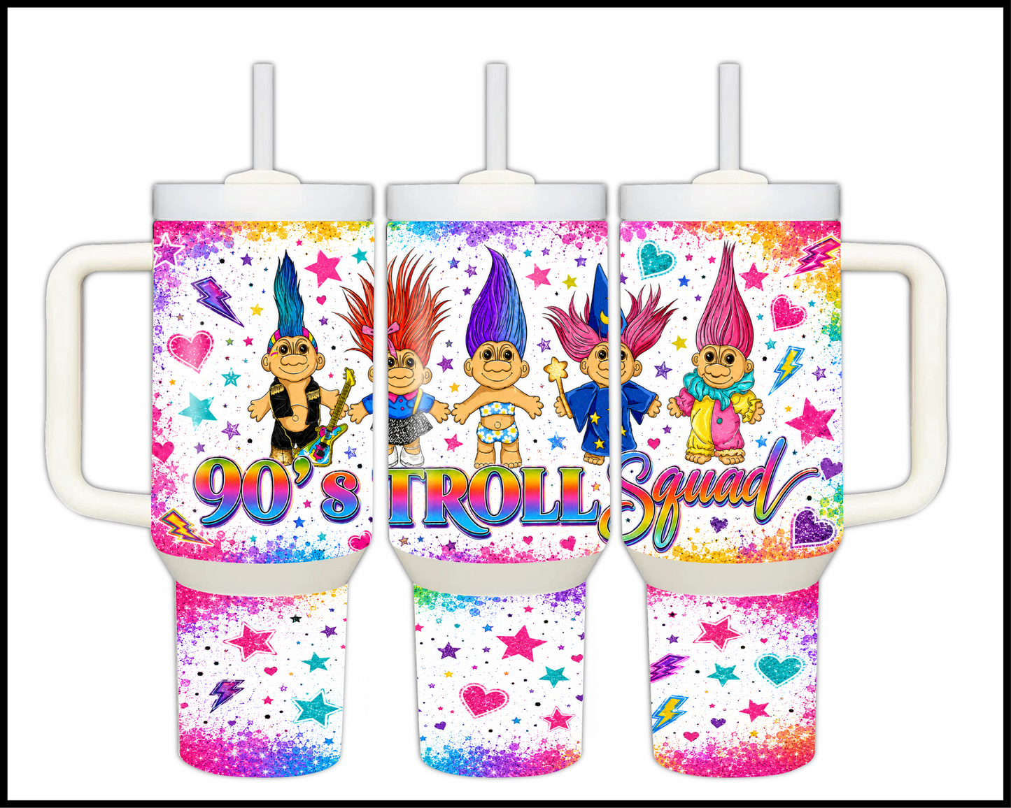 Trolls Inspired Big Guzzler Stainless Steel Tumbler (1337)