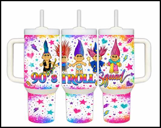 Trolls Inspired Big Guzzler Stainless Steel Tumbler (1337)
