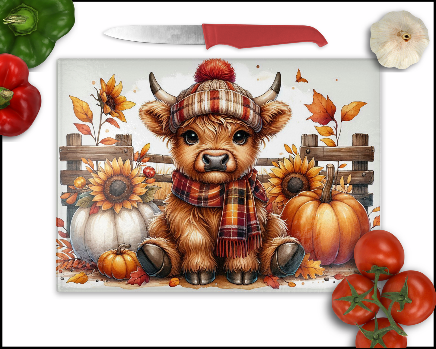 Cow Sublimated Cutting Board (133)