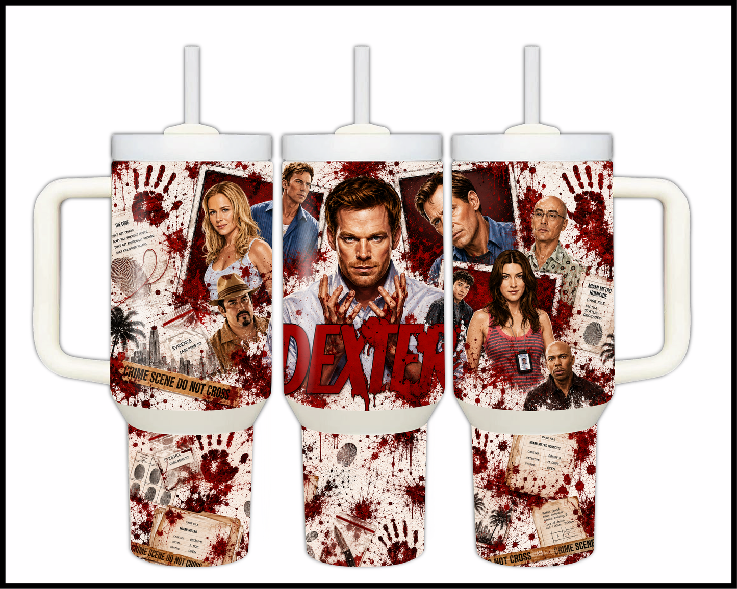Dexter Inspired Big Guzzler Stainless Steel Tumbler (1340)