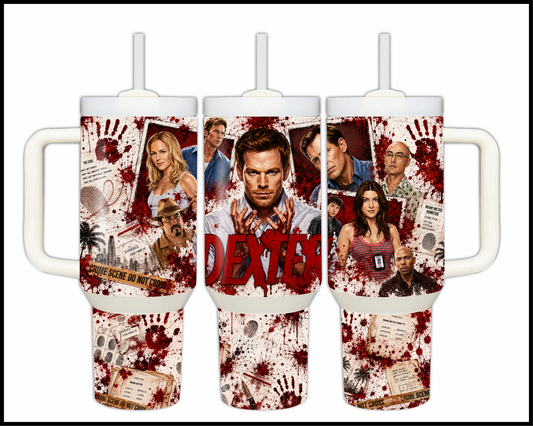 Dexter Inspired Big Guzzler Stainless Steel Tumbler (1340)