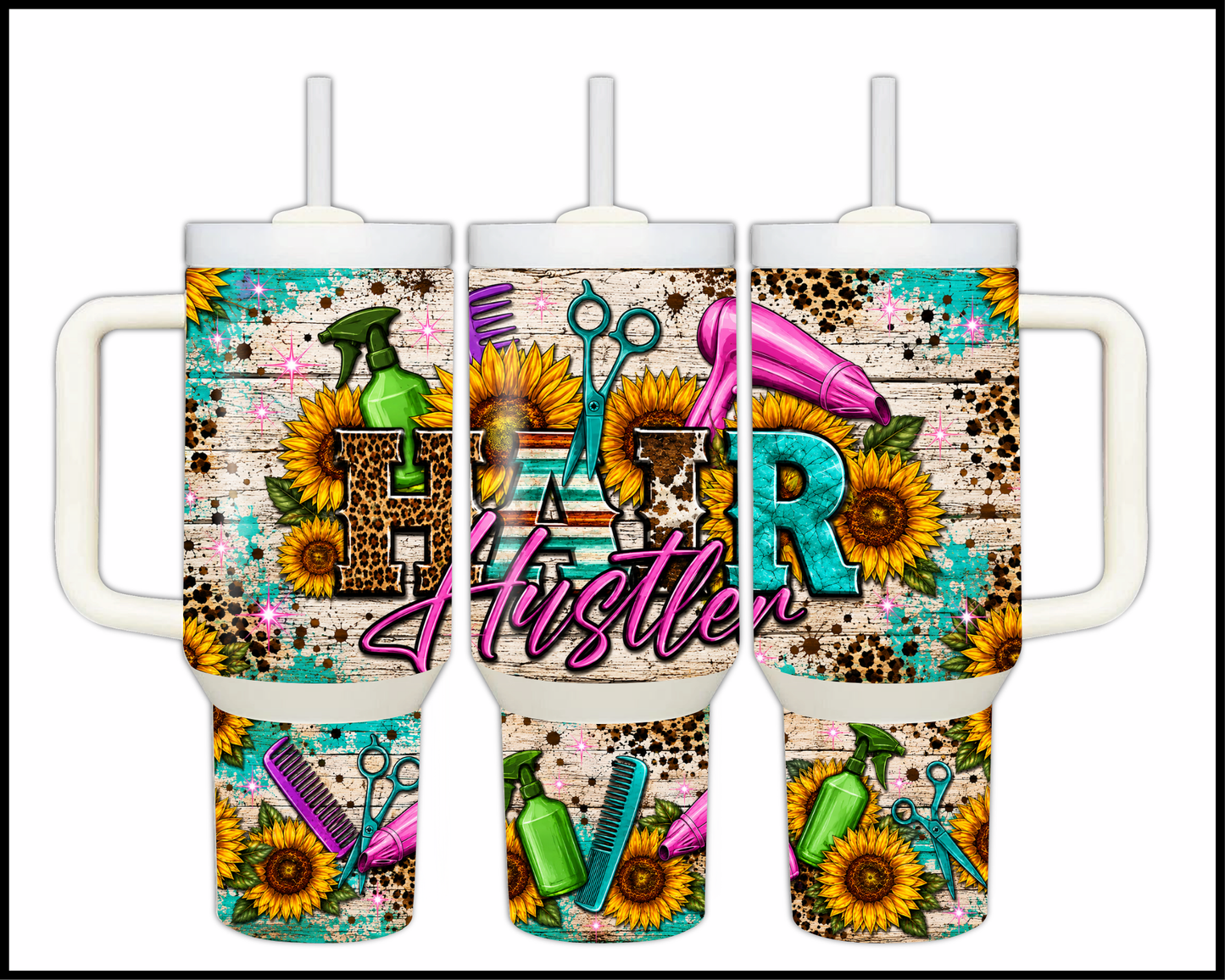 Hair Hustler Big Guzzler Stainless Steel Tumbler (1344)