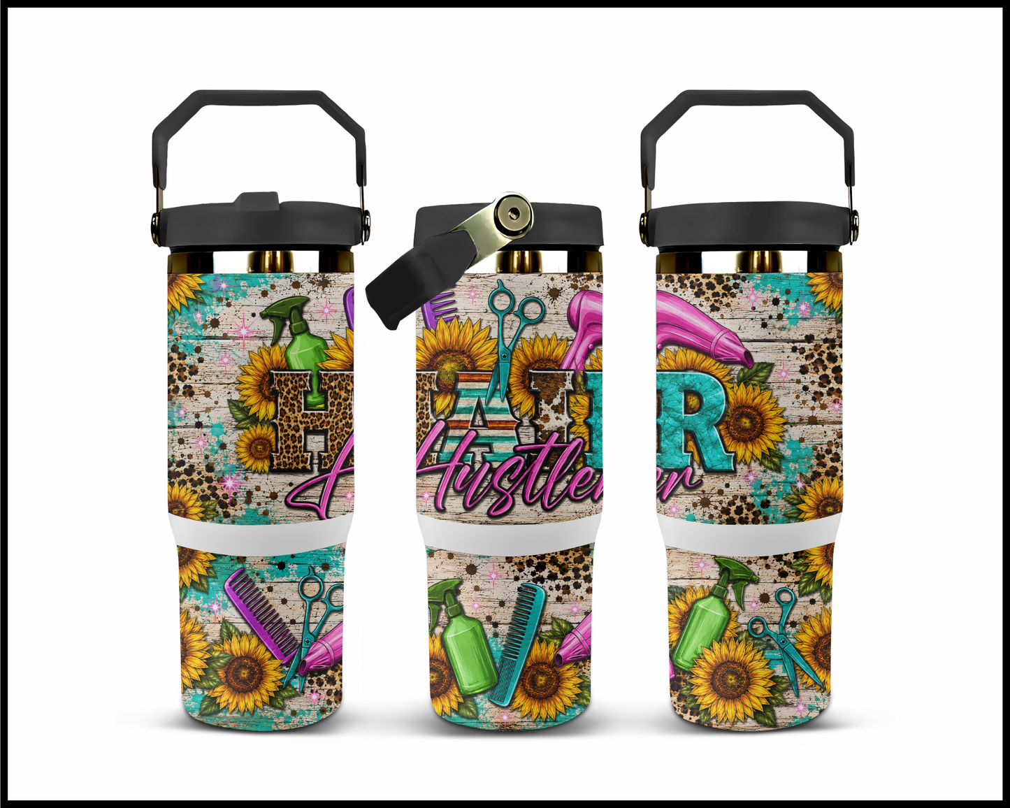 Hair Hustler Big Guzzler Stainless Steel Tumbler (1344)