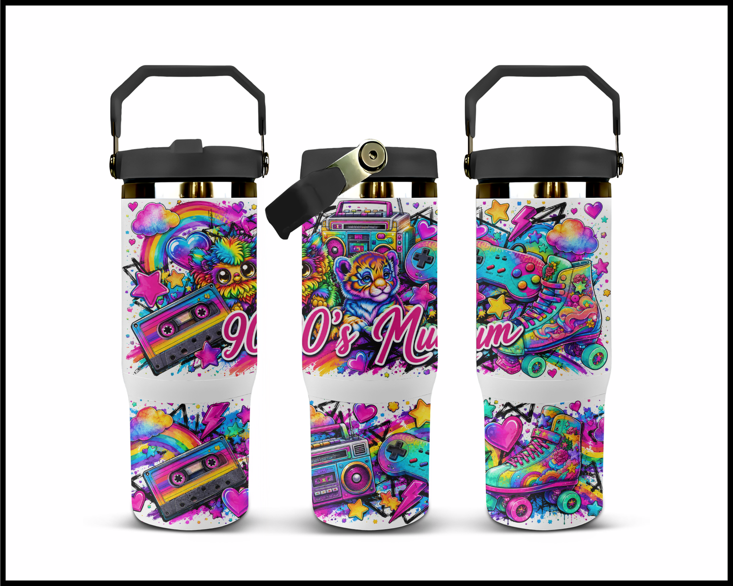 90's Mum Big Guzzler Stainless Steel Tumbler (1345)