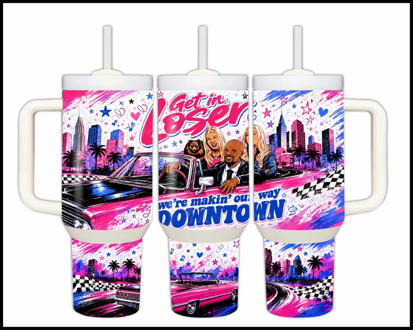 White Chicks Inspired Big Guzzler Stainless Steel Tumbler (1346)
