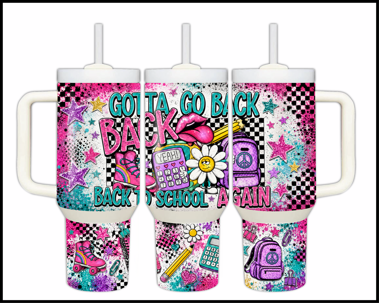Back To School Big Guzzler Stainless Steel Tumbler (1347)