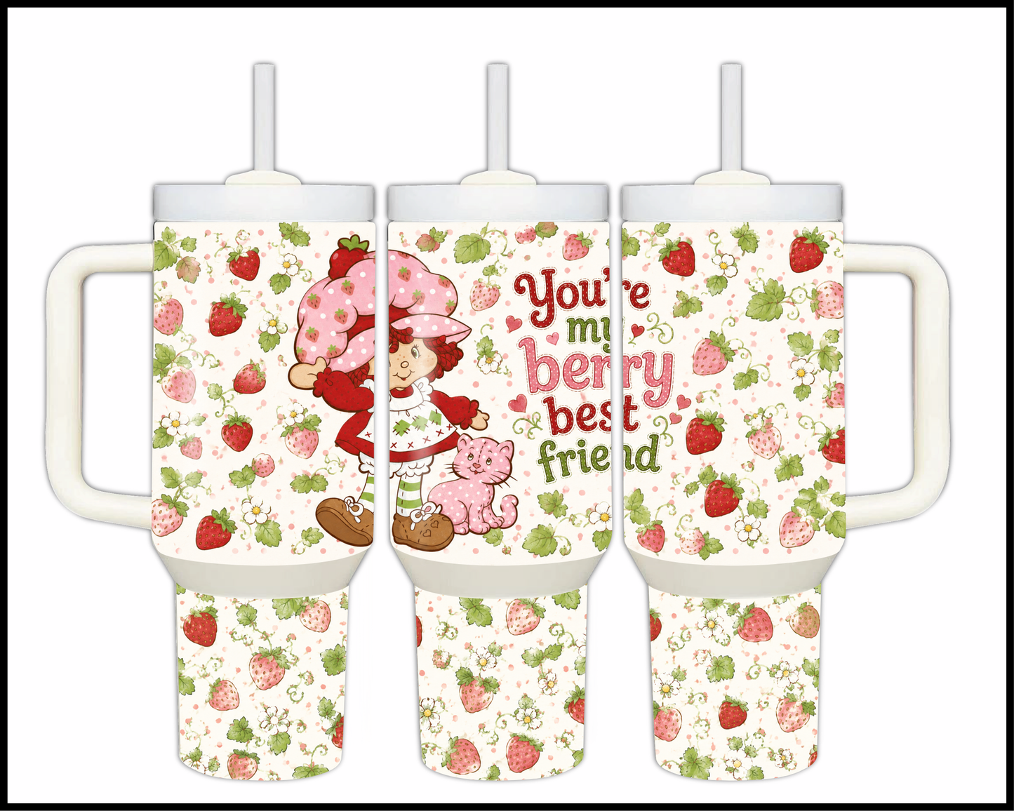 Strawberry Shortcake Big Guzzler Stainless Steel Tumbler (1348)