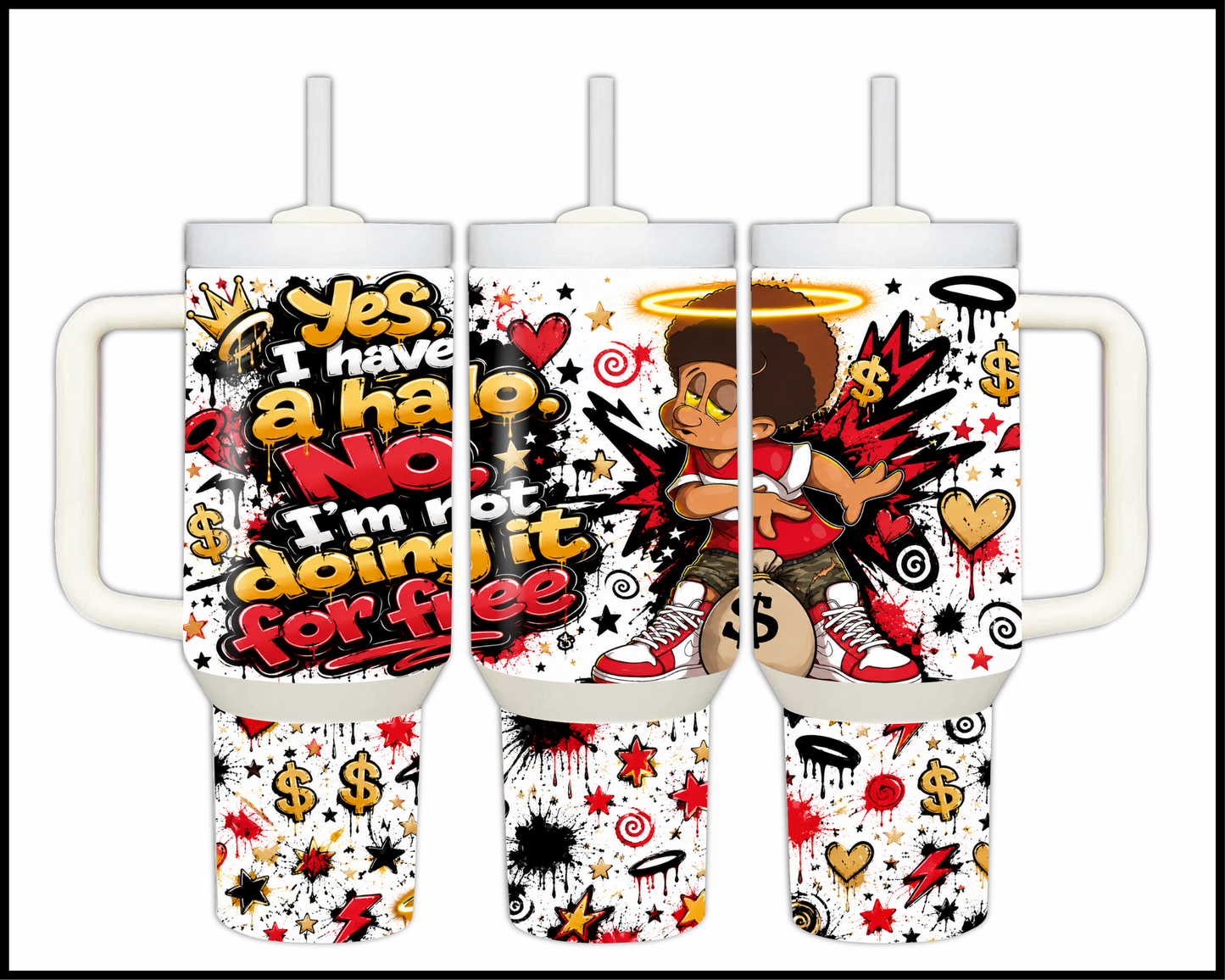 I'm Not Doin It For Free Big Guzzler Stainless Steel Tumbler (1355)