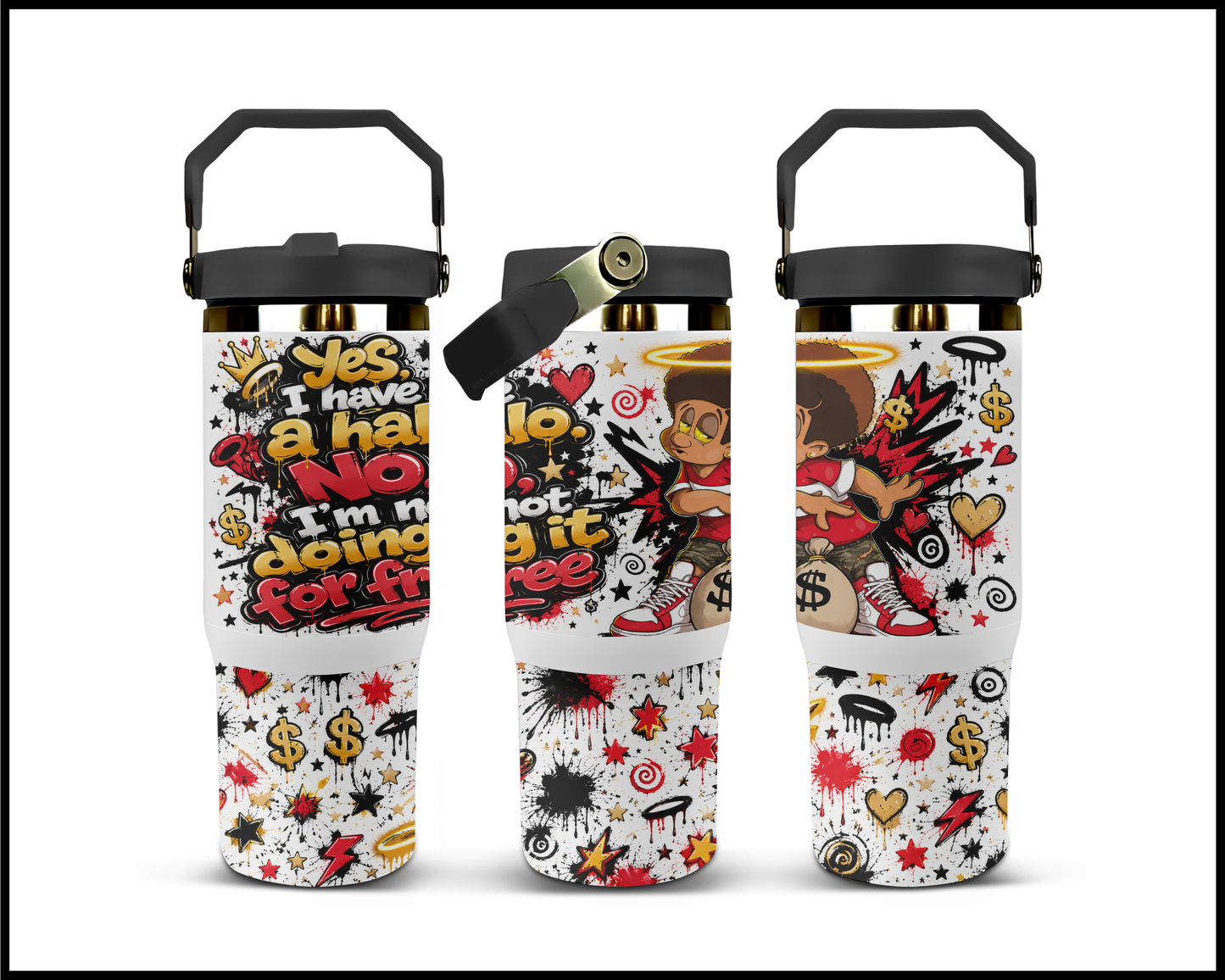 I'm Not Doin It For Free Big Guzzler Stainless Steel Tumbler (1355)