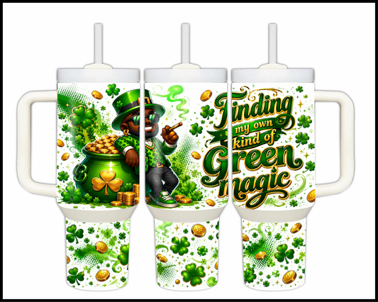 Finding My Own Green Magic Big Guzzler Stainless Steel Tumbler (1356)