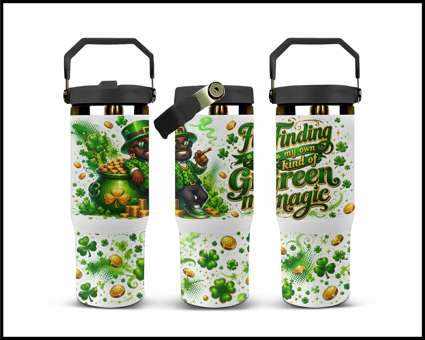 Finding My Own Green Magic Big Guzzler Stainless Steel Tumbler (1356)