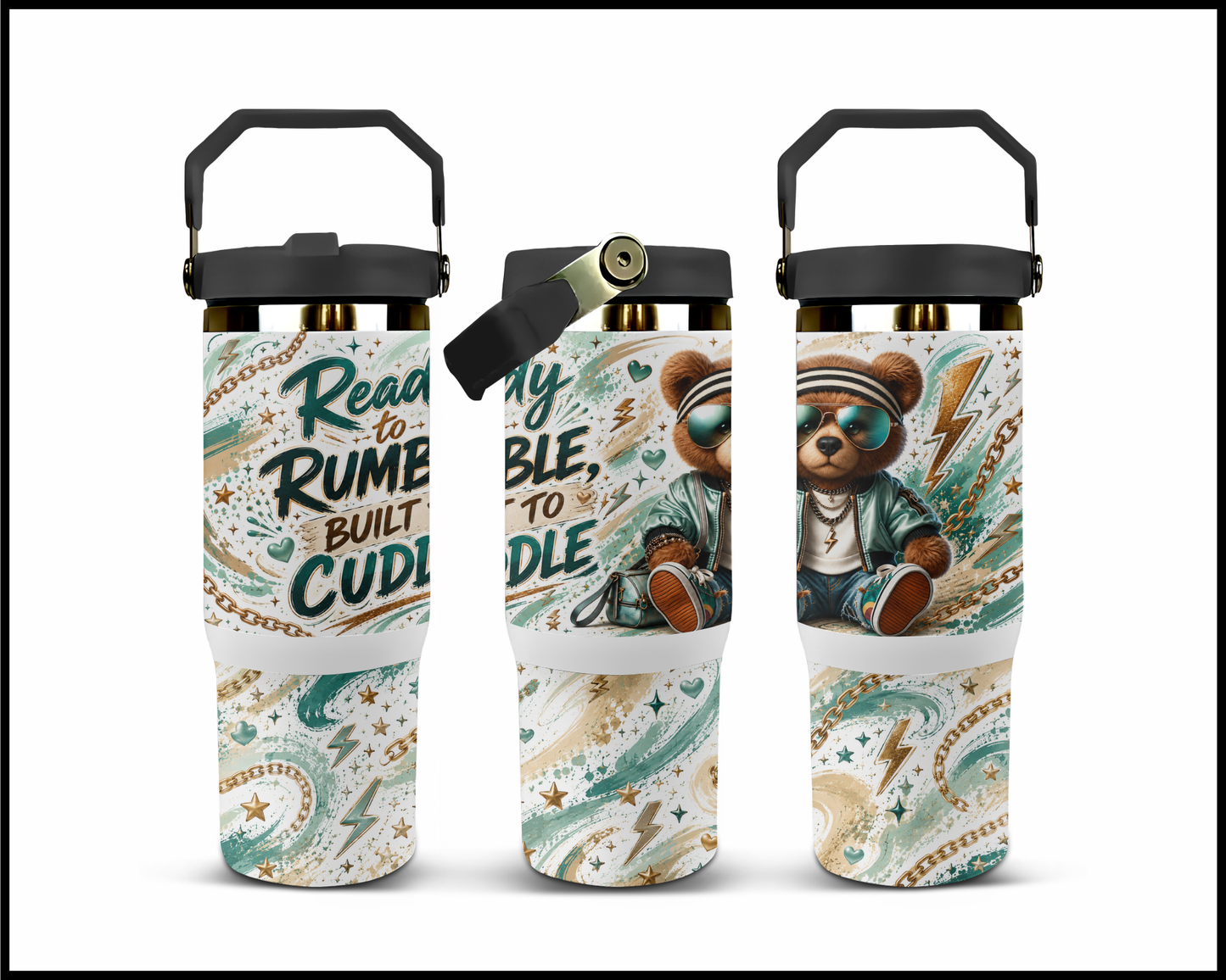 Ready To Rumble Built To Cuddle Big Guzzler Stainless Steel Tumbler (1363)