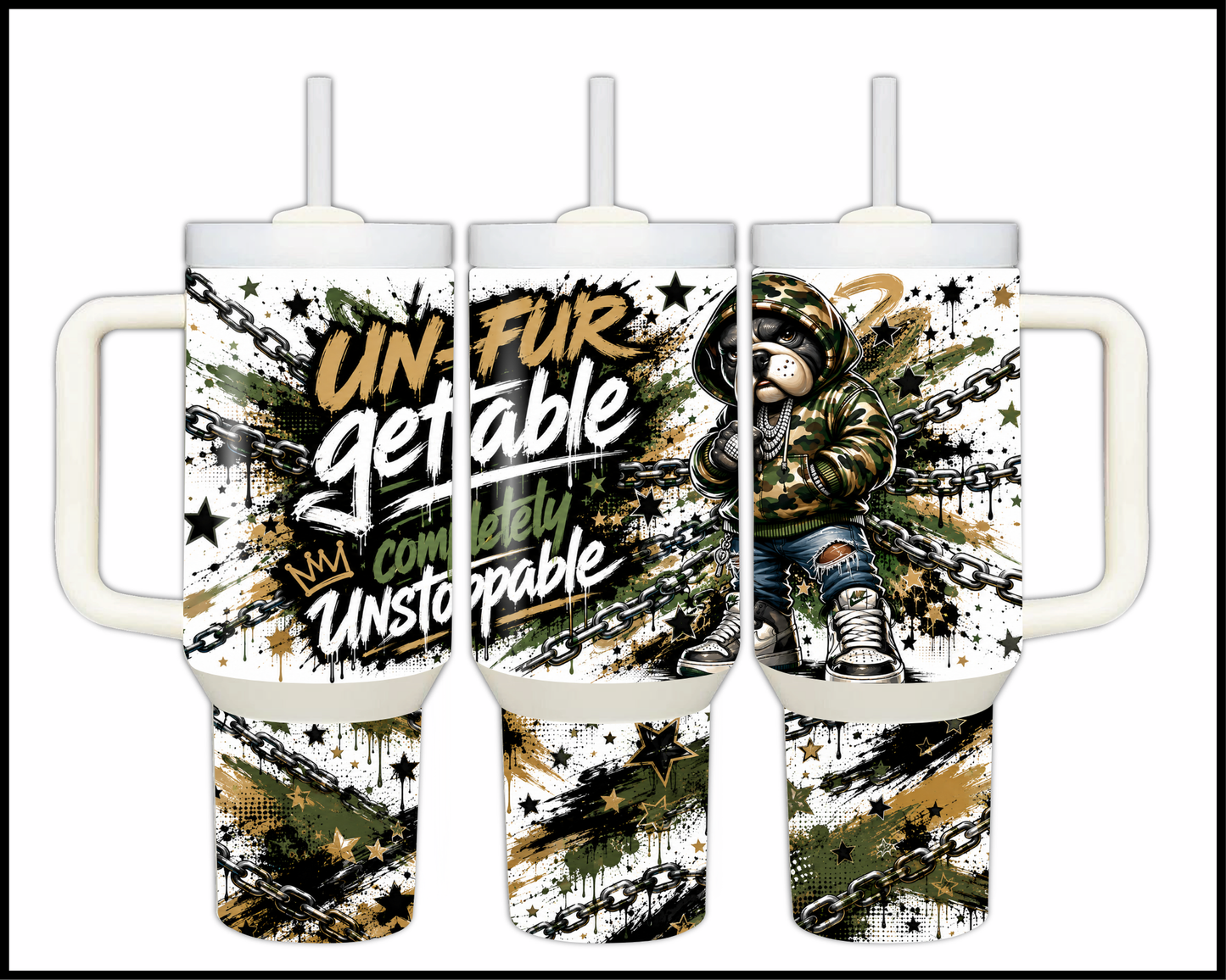 Un-furgettable Completely Unstoppable Big Guzzler Stainless Steel Tumbler (1373)