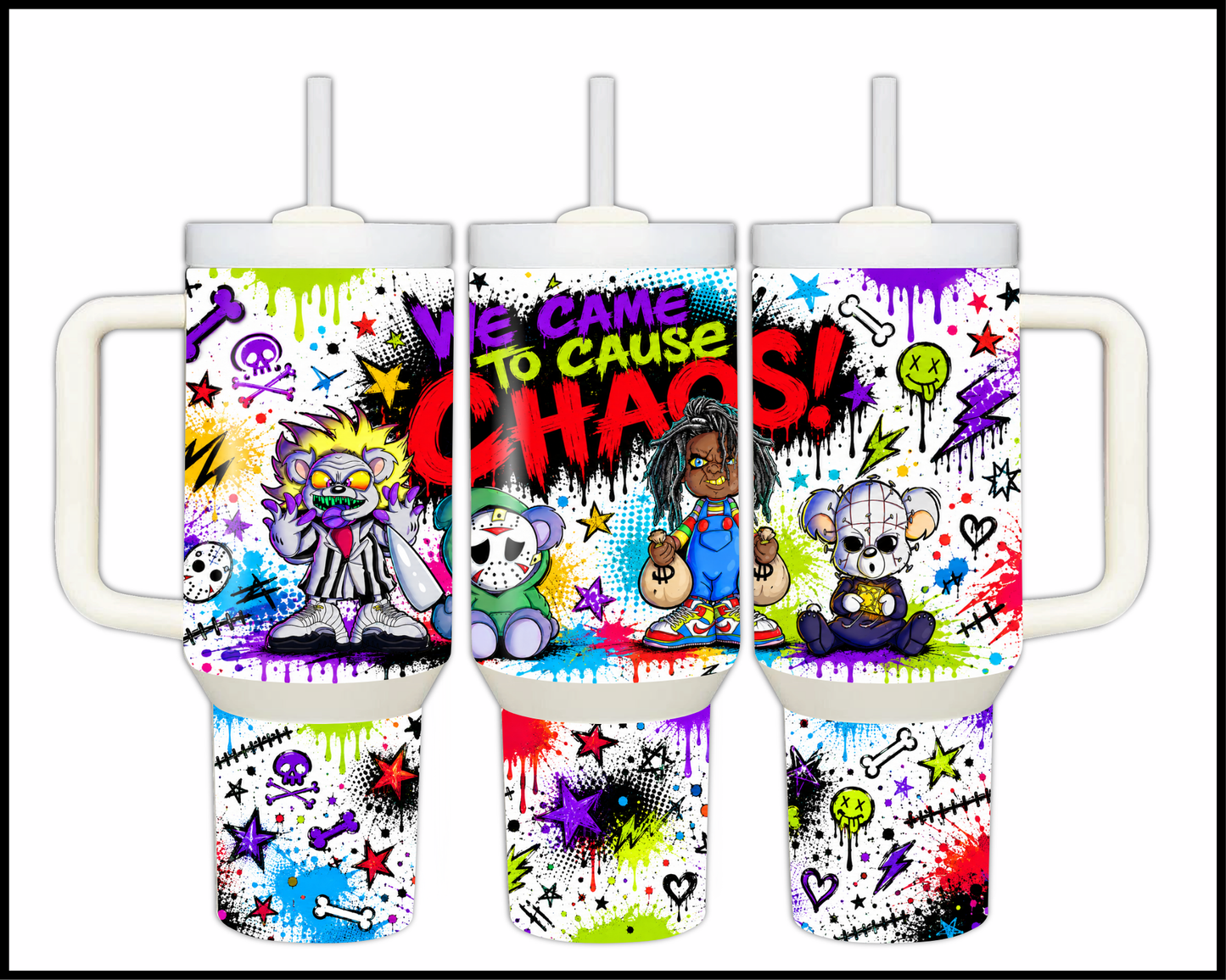 We Came To Cause Chaos Big Guzzler Stainless Steel Tumbler (1378)