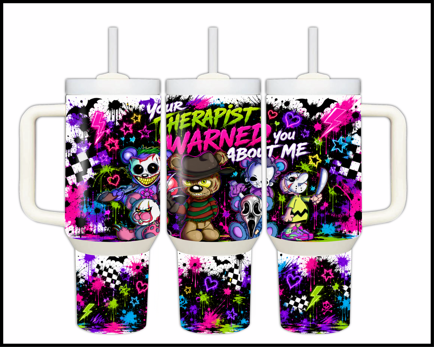 Your Therapist Warned You About Me Big Guzzler Stainless Steel Tumbler (1380)