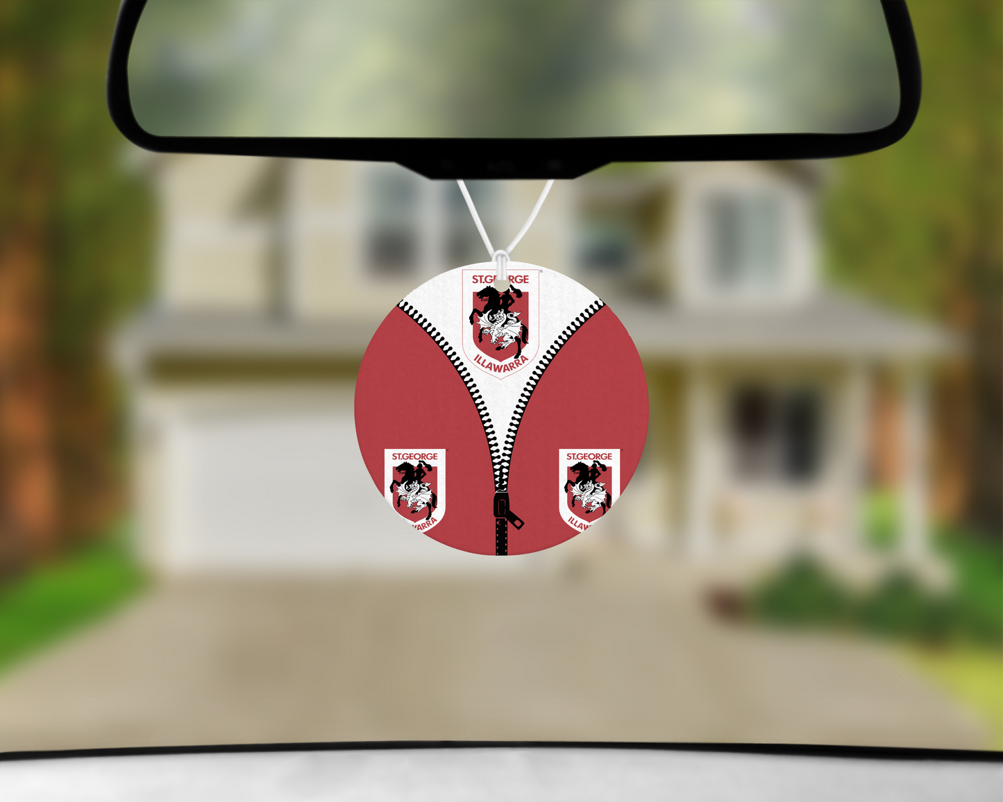 St George Dragons Zip Up Car Air Freshener