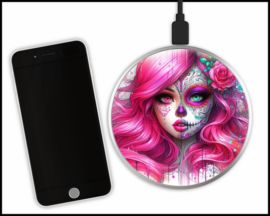 Mandala Women Sublimated Wireless Phone Charger (163)