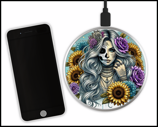 Mandala Beauty Sublimated Wireless Phone Charger (263)