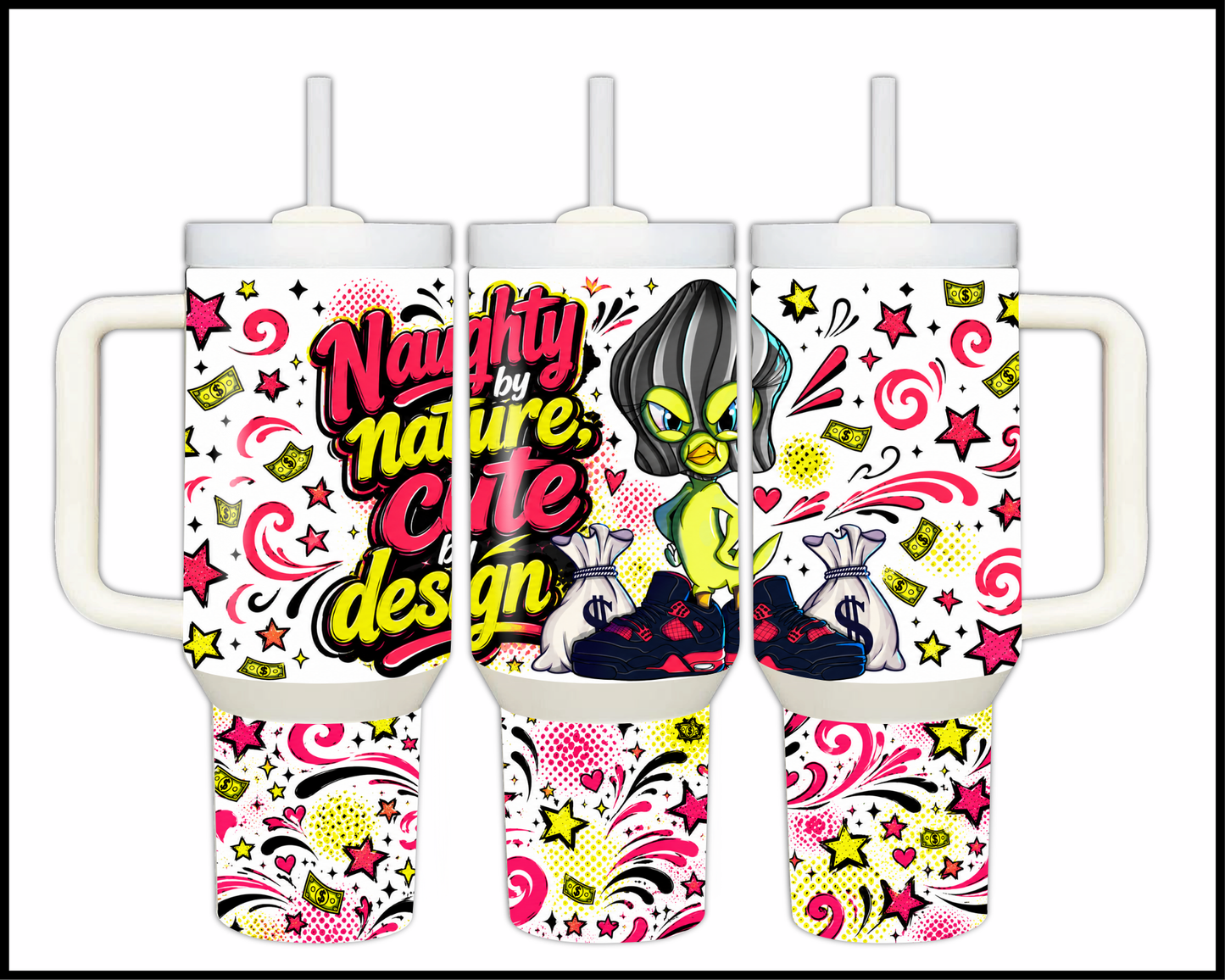 Naughty by Nature Cute By Design Stainless Steel Tumbler (1439