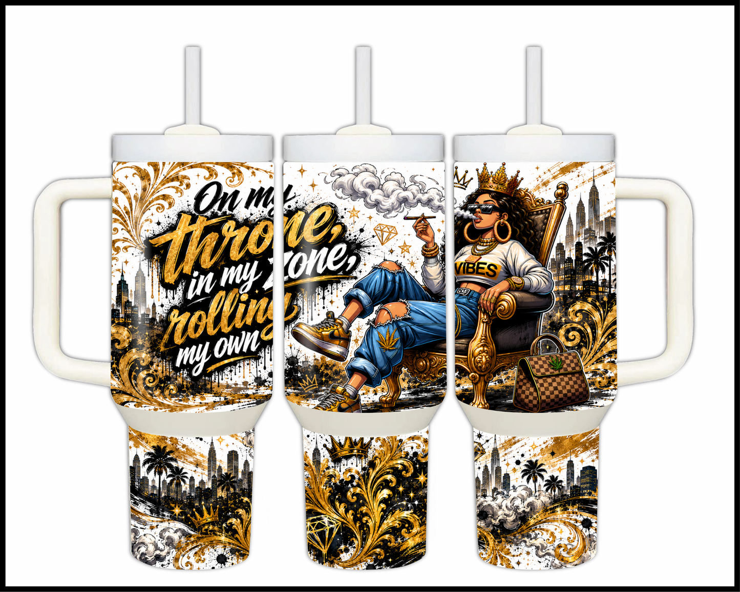 On My Throne Stainless Steel Tumbler (1441)