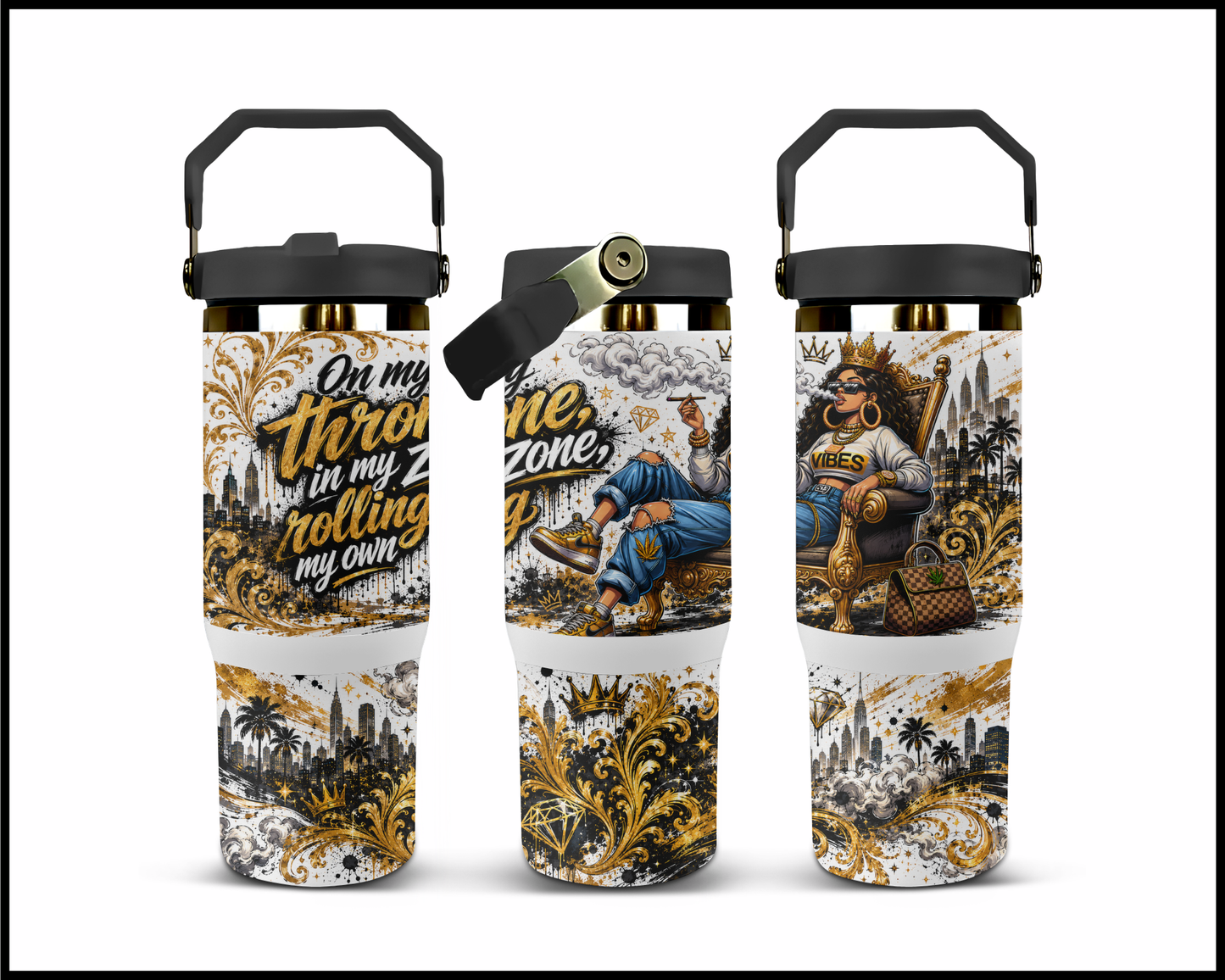 On My Throne Stainless Steel Tumbler (1441)