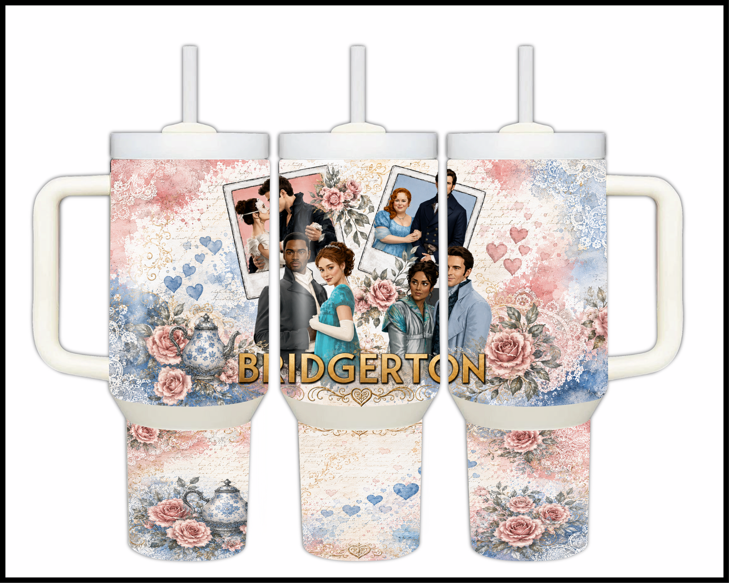 Bridgerton Inspired Stainless Steel Tumbler (1445)