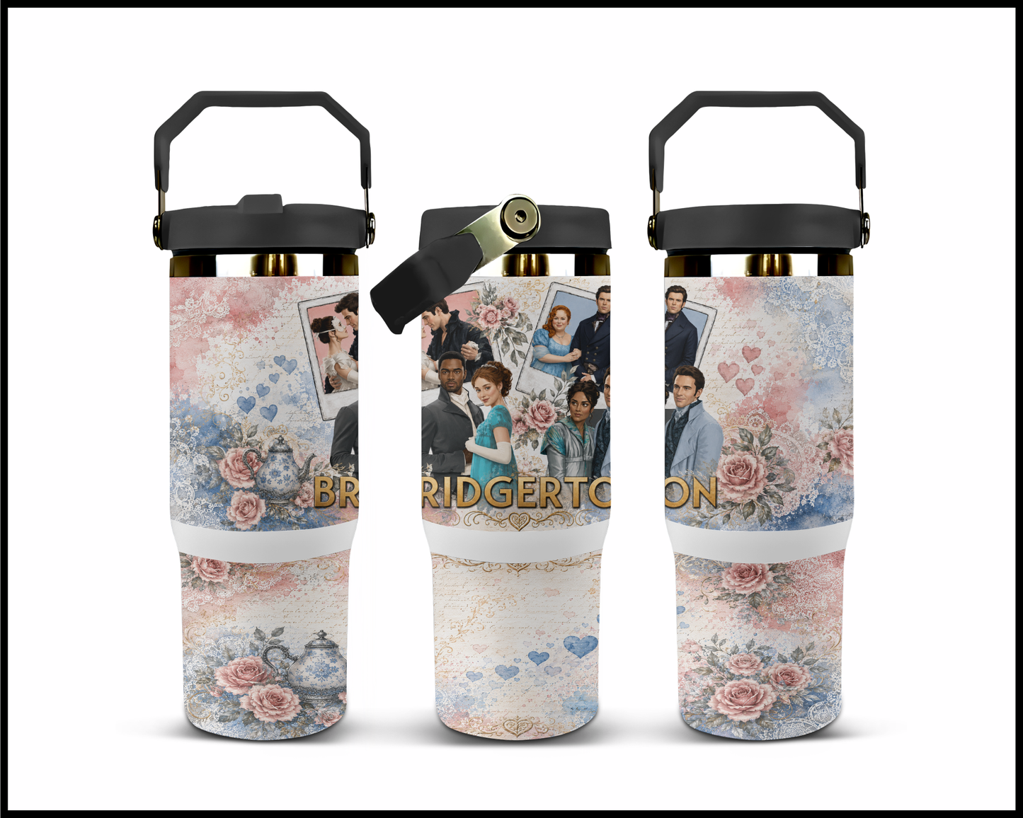 Bridgerton Inspired Stainless Steel Tumbler (1445)