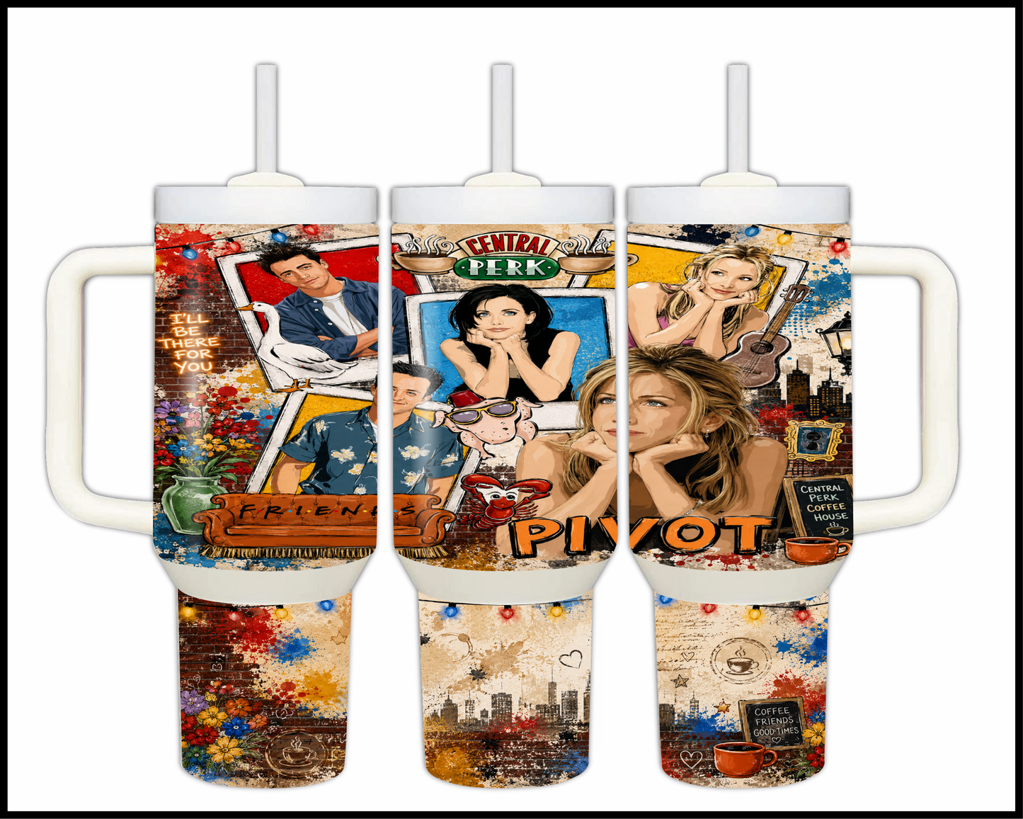 Friends Inspired Stainless Steel Tumbler (1446)