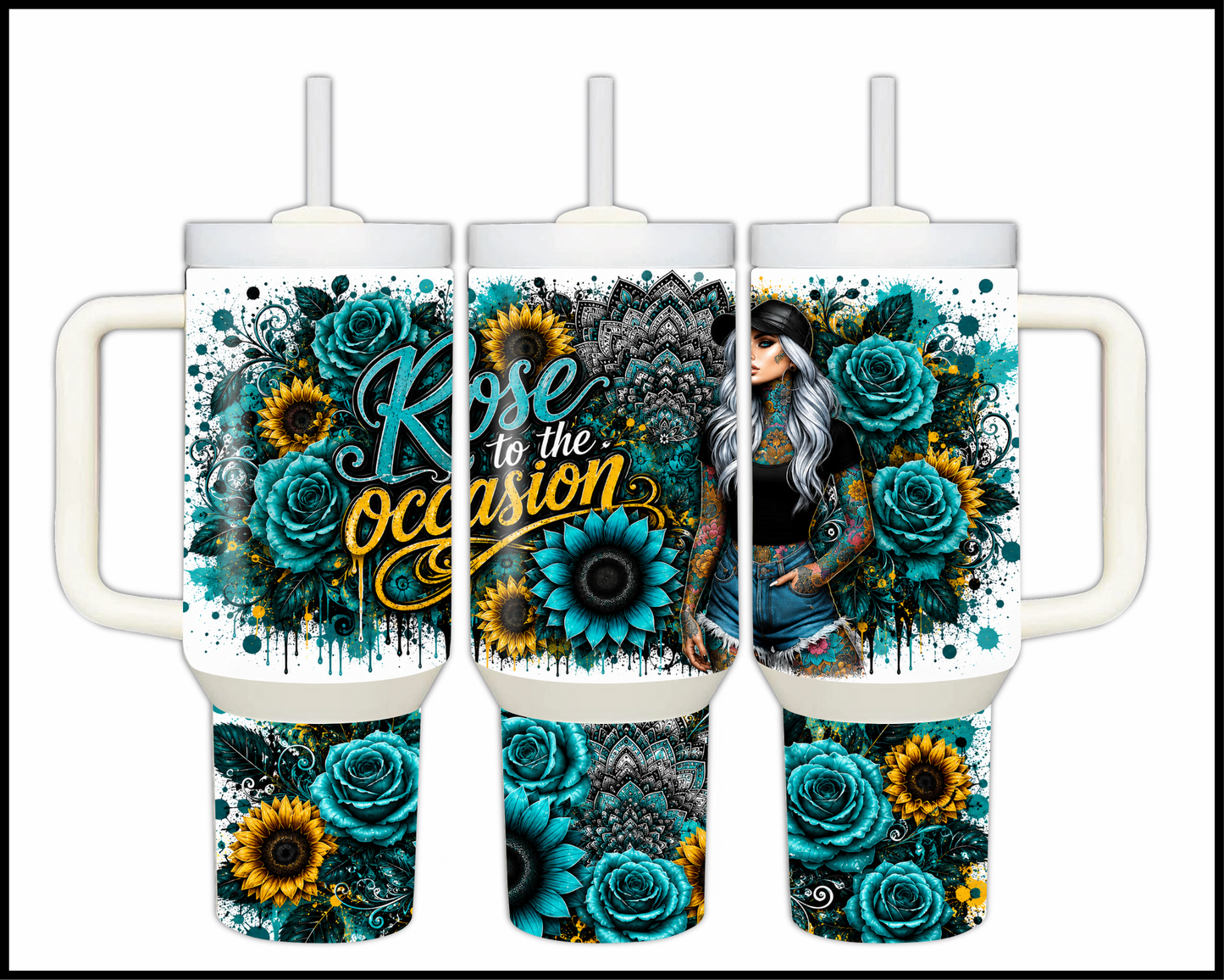 Rose To The Occasion Stainless Steel Tumbler (1450)