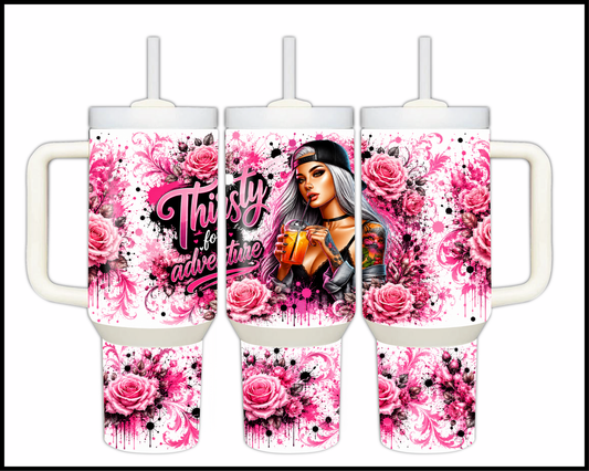 Thirsty For Adventure Stainless Steel Tumbler (1451)