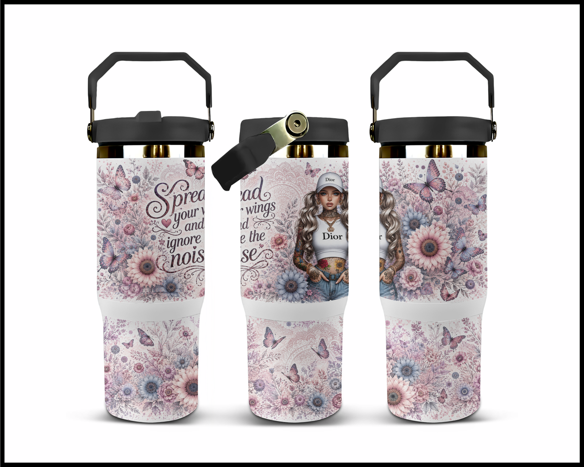 Spread Your Wings And Ignore The Noise Stainless Steel Tumbler (1457)