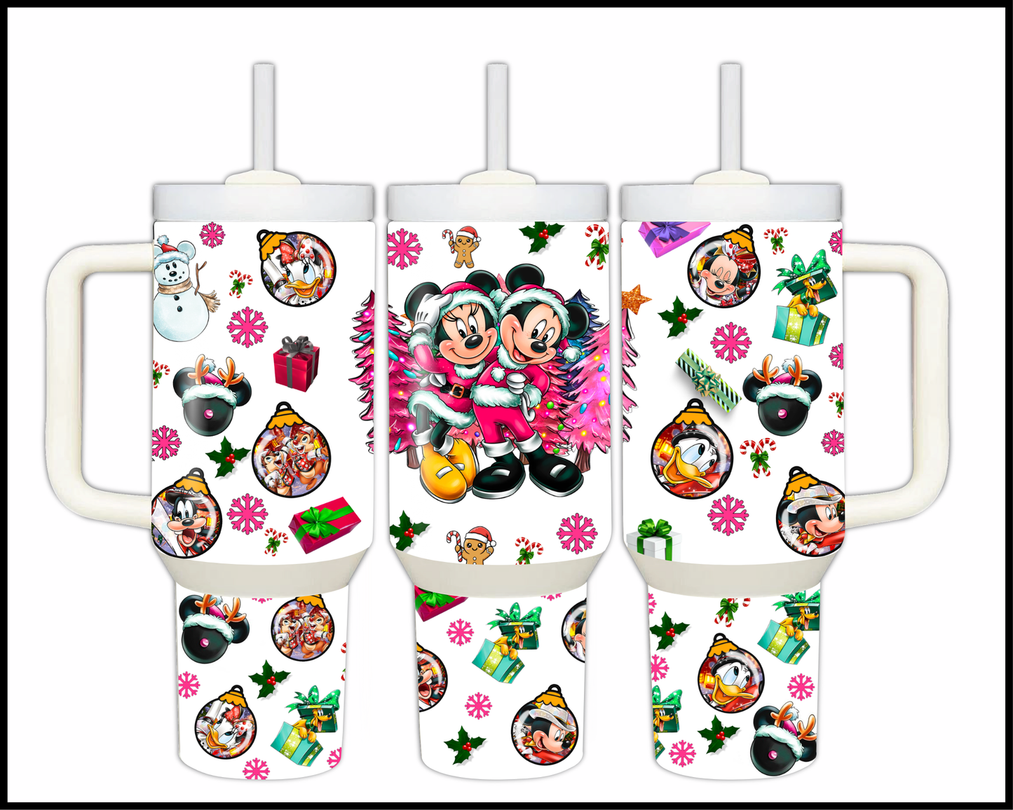 Fantasy Themed Christmas Stainless Steel Tumbler (1472)