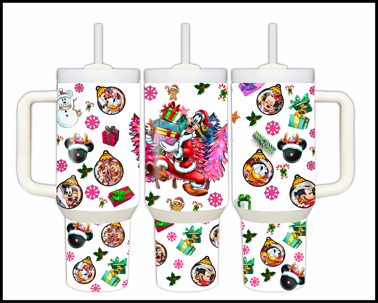 Fantasy Themed Christmas Stainless Steel Tumbler (1476)