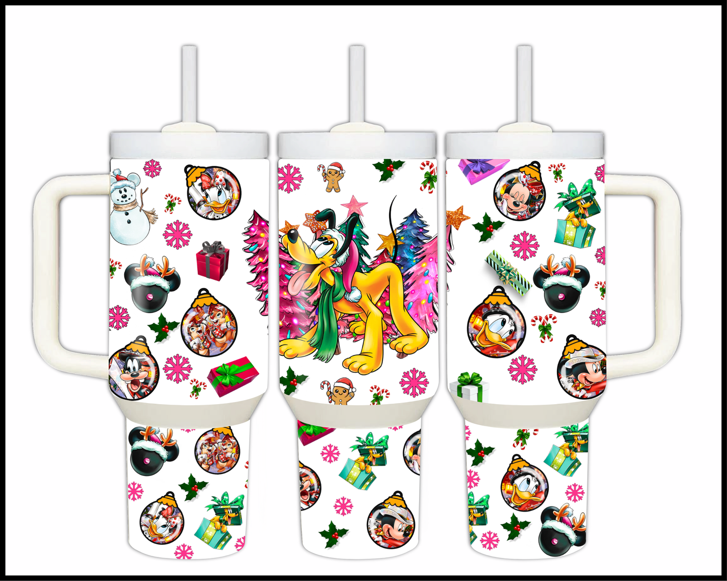 Fantasy Themed Christmas Stainless Steel Tumbler (1483)