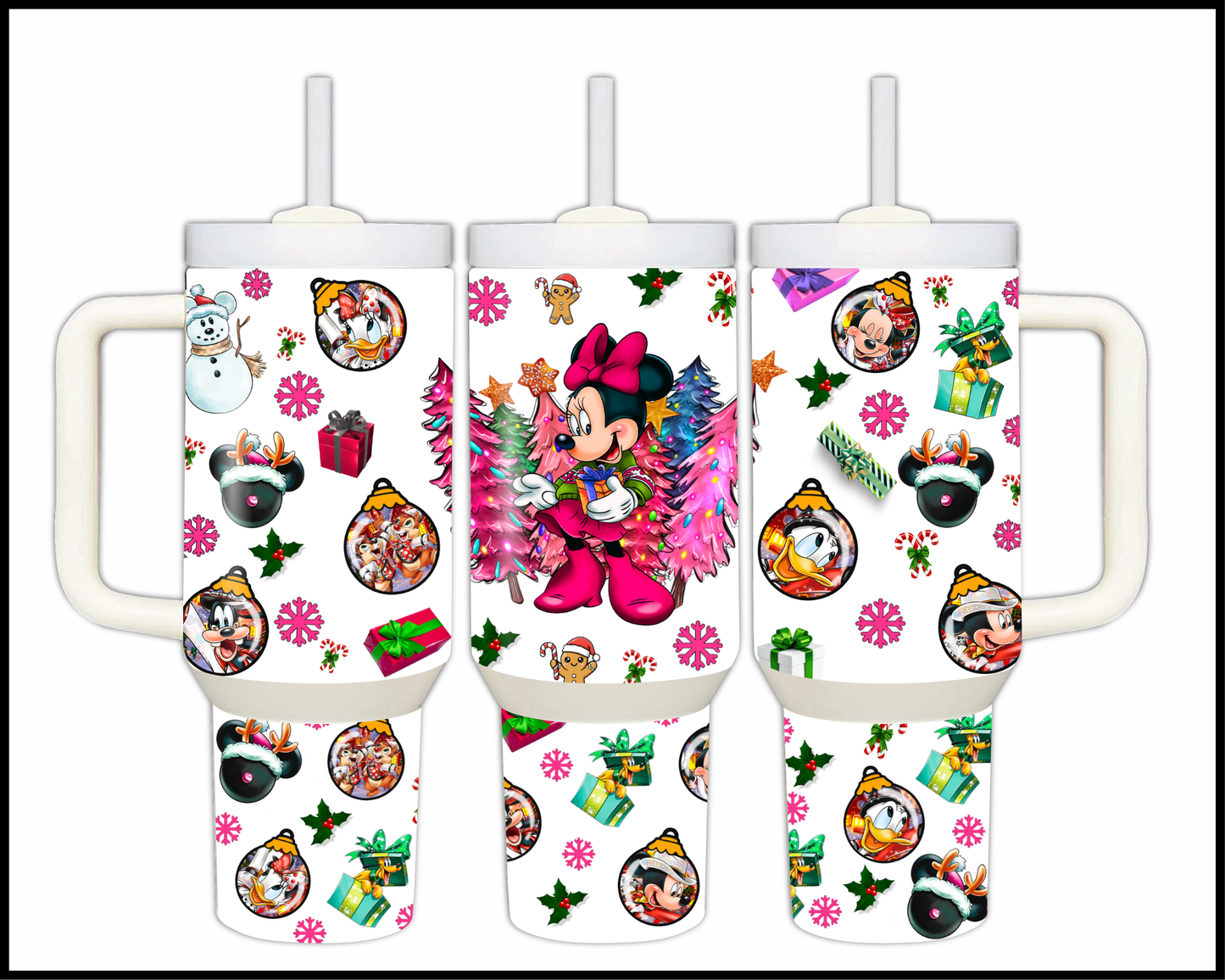 Fantasy Themed Christmas Stainless Steel Tumbler (1485)