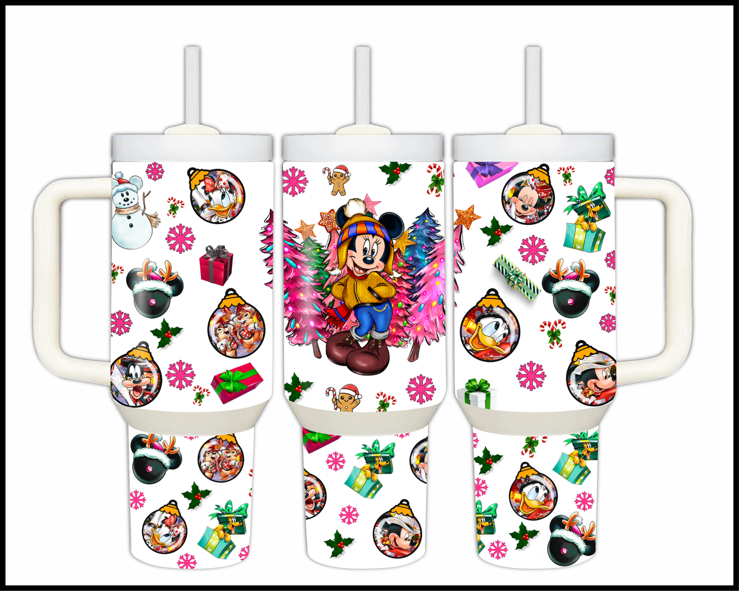 Fantasy Themed Christmas Stainless Steel Tumbler (1487)