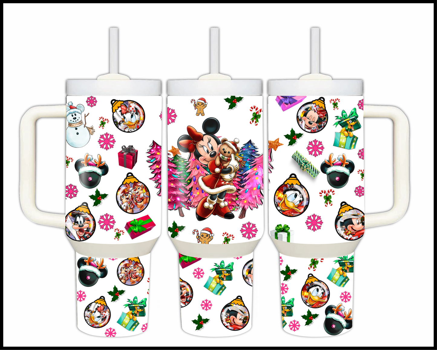 Fantasy Themed Christmas Stainless Steel Tumbler (1488)