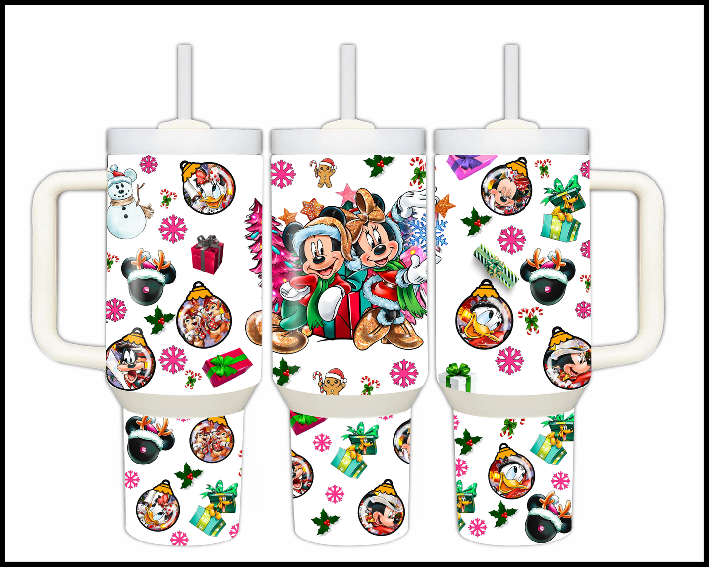 Fantasy Themed Christmas Stainless Steel Tumbler (1489)