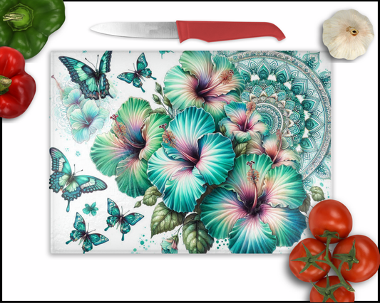 Floral Mandala Sublimated Cutting Board (148)